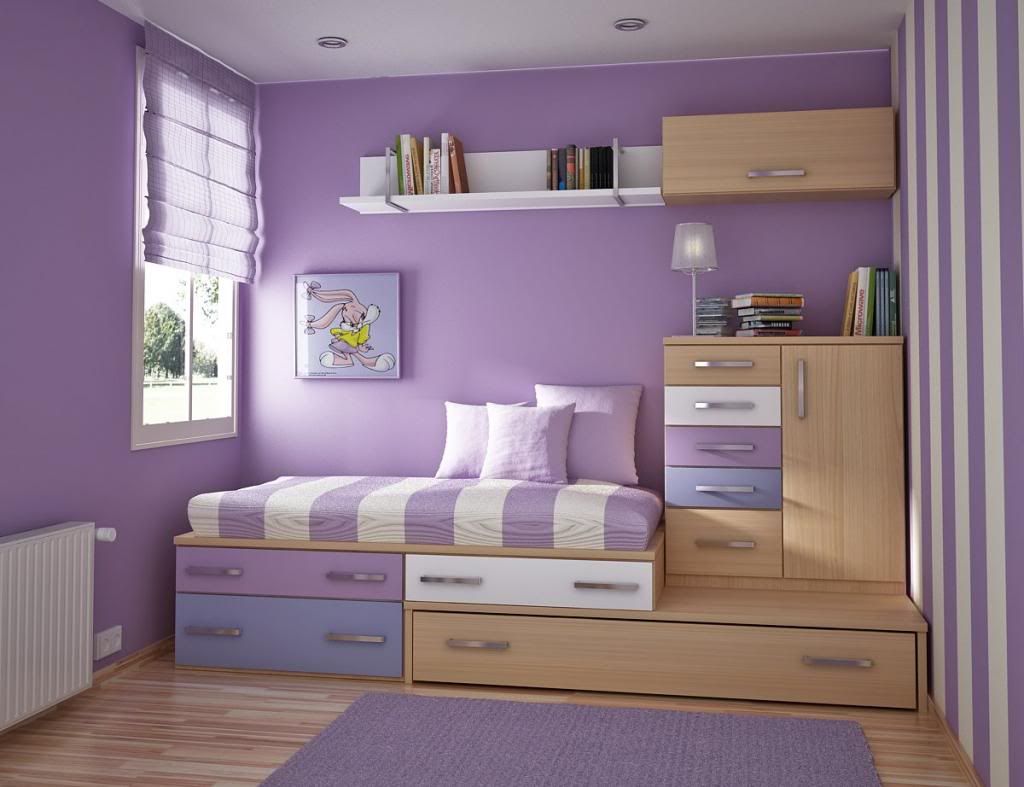 kids room design in purple