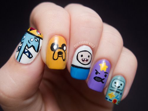 cartoon nail art