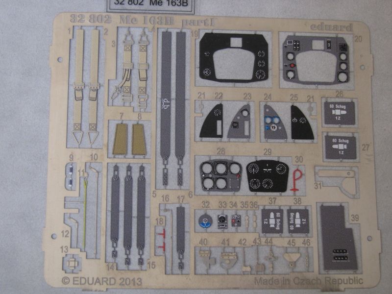 Photoetches Eduard – Me 163B S.A. (32802)