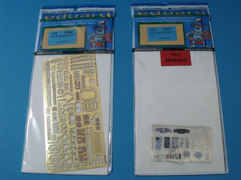 Eduard 72562 e 73477 PE para kit SH-3D Sea King - Cyber Hobby 1/72
