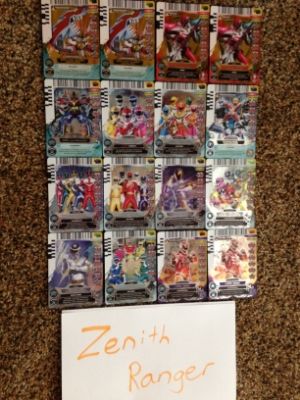 POWER RANGERS CARD LEGENDS UNITE Blue Senturion 098 X 4