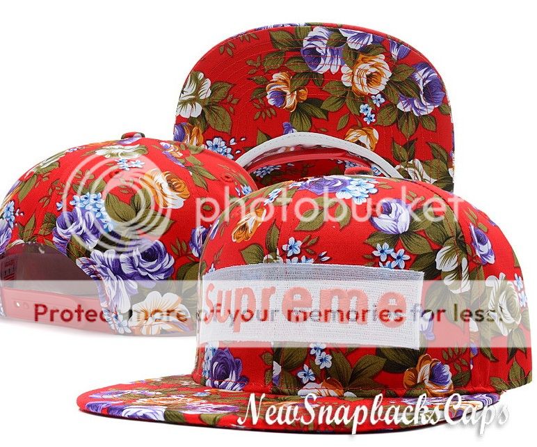 supreme floral camp cap